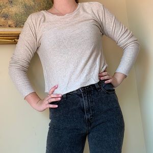 cream long sleeve sweater